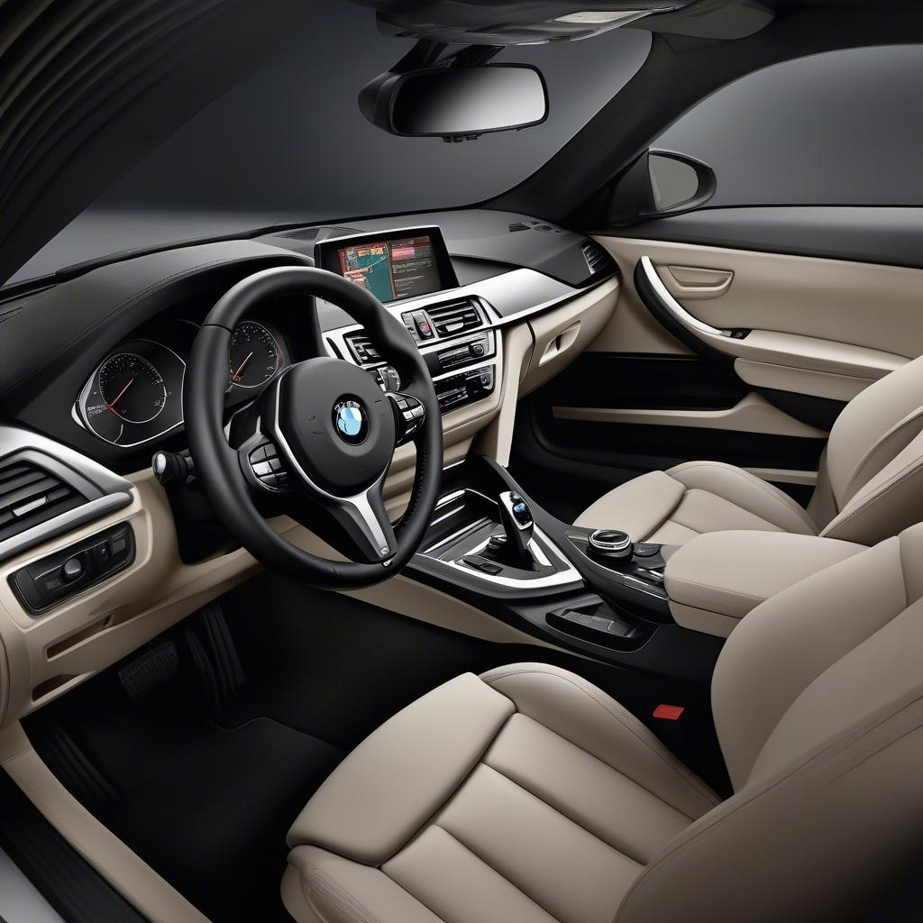 Nội thất BMW 420i Coupe sang trọng và tiện nghi