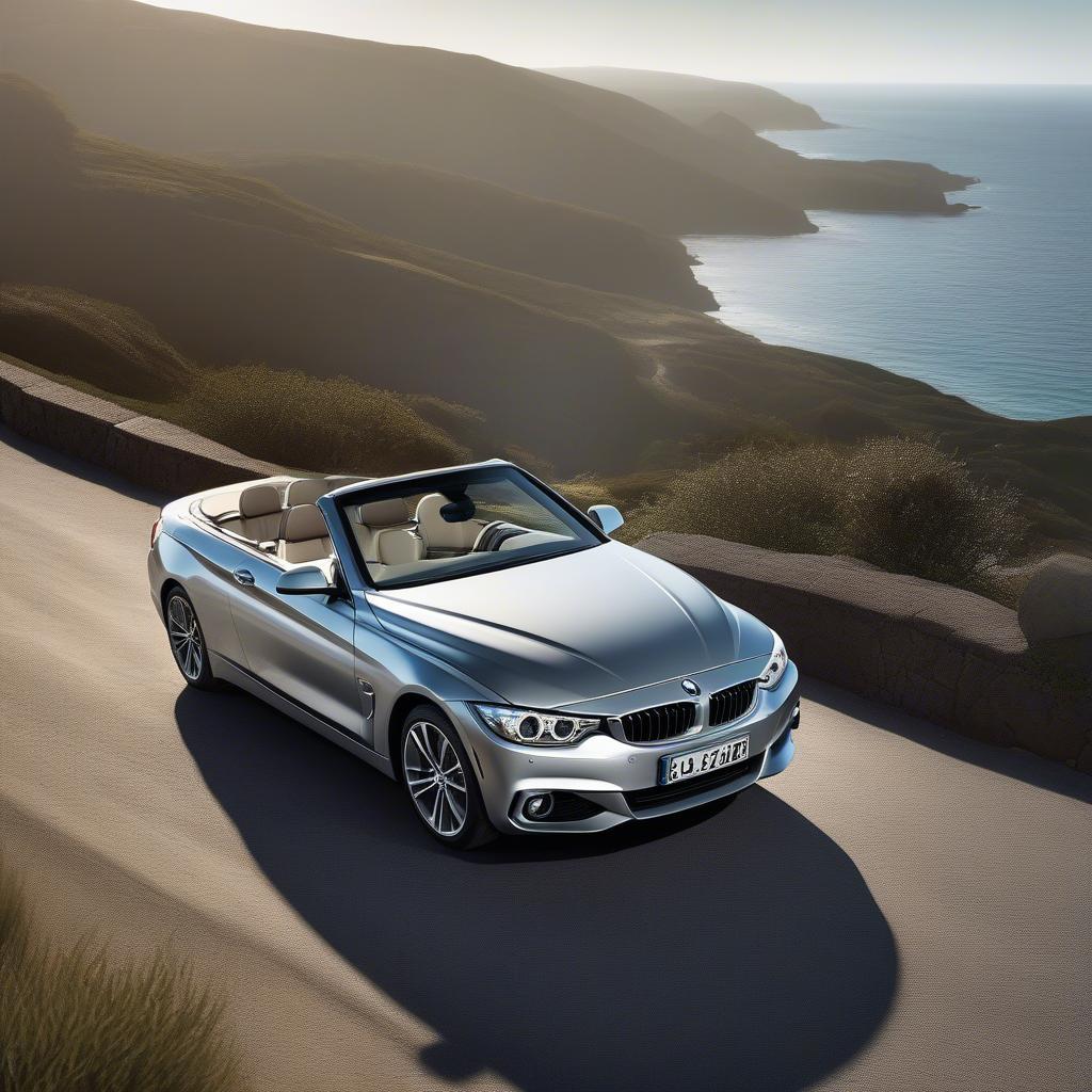 BMW 428i Convertible với mui trần đang mở