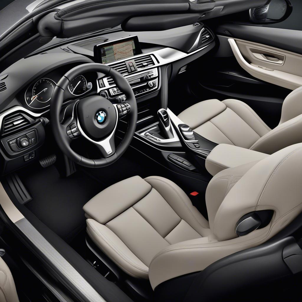 Nội thất sang trọng của BMW 428i Convertible