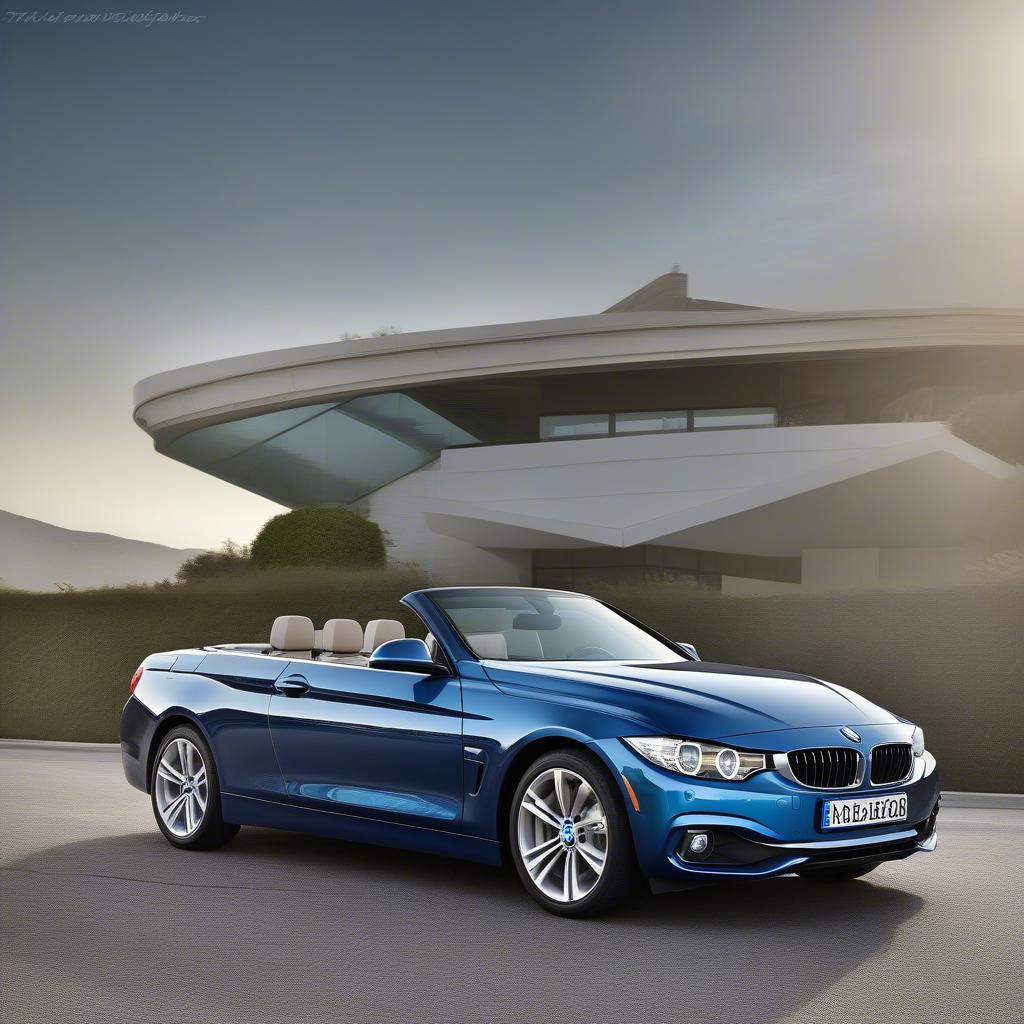 BMW 428i Hardtop Convertible với mui trần mở