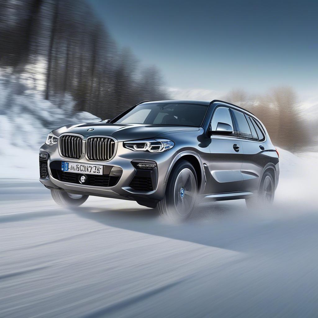 BMW 4MATIC SUV vận hành an toàn trên đường trơn trượt