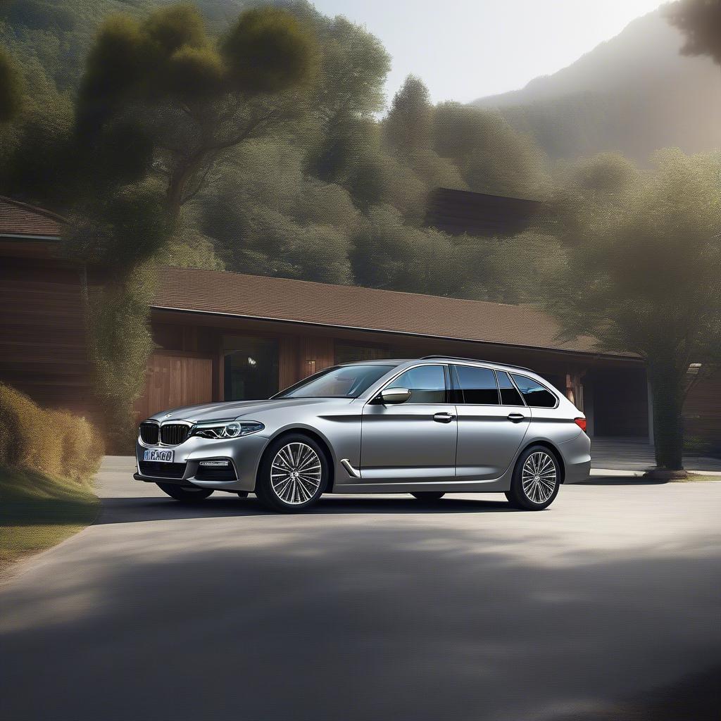 BMW 5 Series Touring Cashmere Silver Ngoại Thất