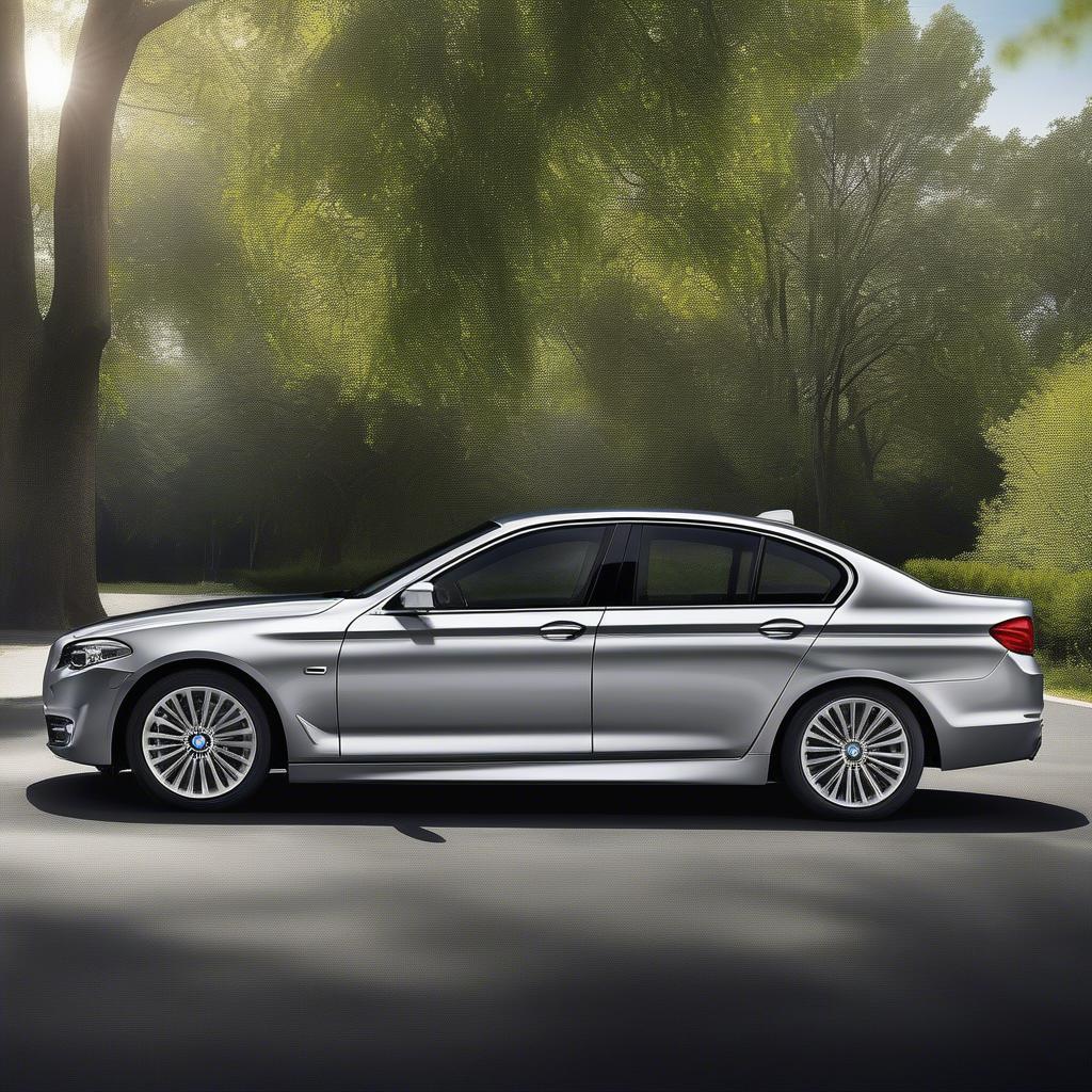 BMW 520 2015 Side View: Thiết kế tinh tế và hiện đại