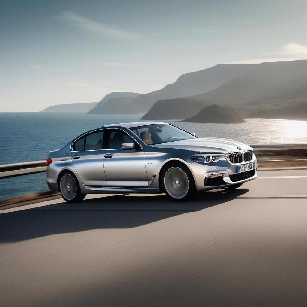 BMW 520i vận hành mượt mà trên đường