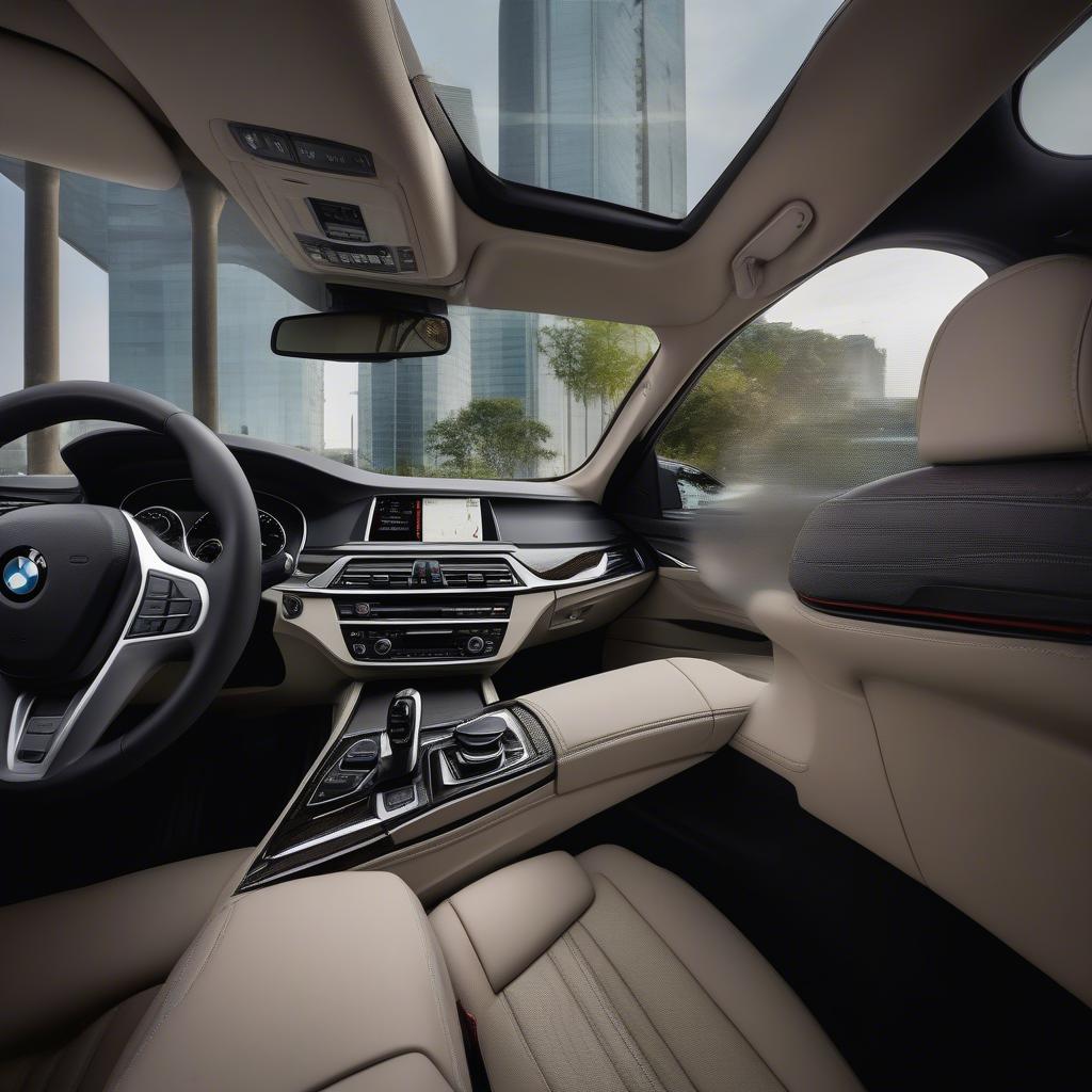 BMW 523i nội thất sang trọng