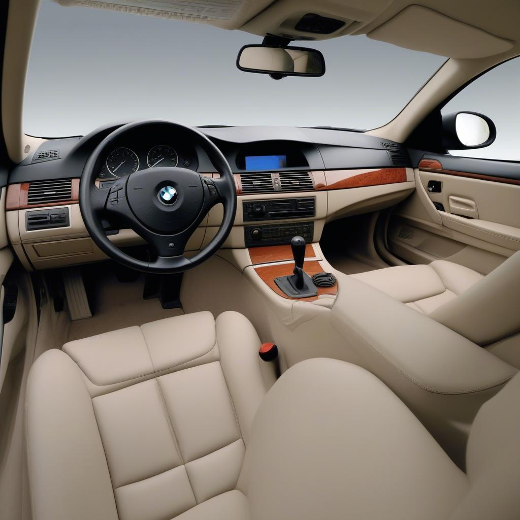 Nội thất BMW 525i 2004 sang trọng và tiện nghi