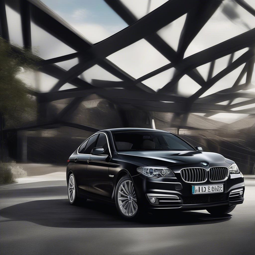 Hình nền BMW 530i GT màu đen sang trọng