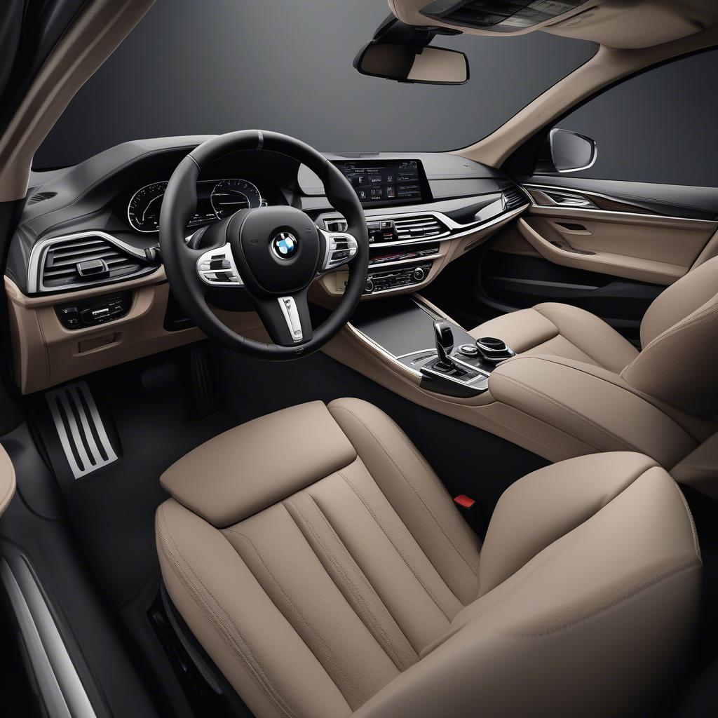 Nội thất sang trọng và tiện nghi của BMW 530i