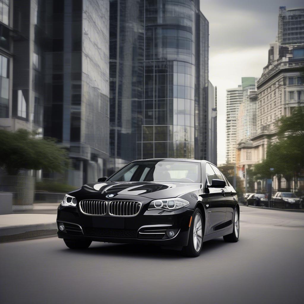 BMW 535i 2013 trong đô thị