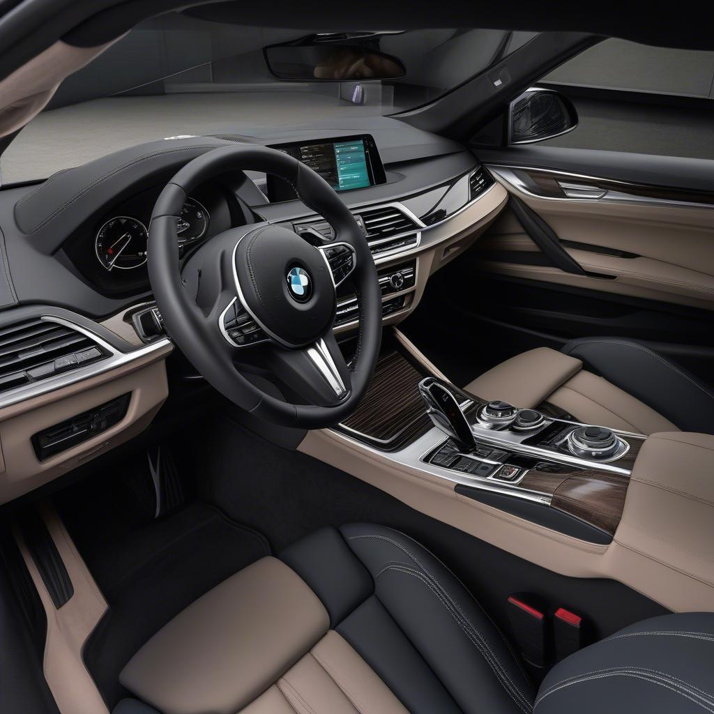 Nội thất BMW 540i Sport