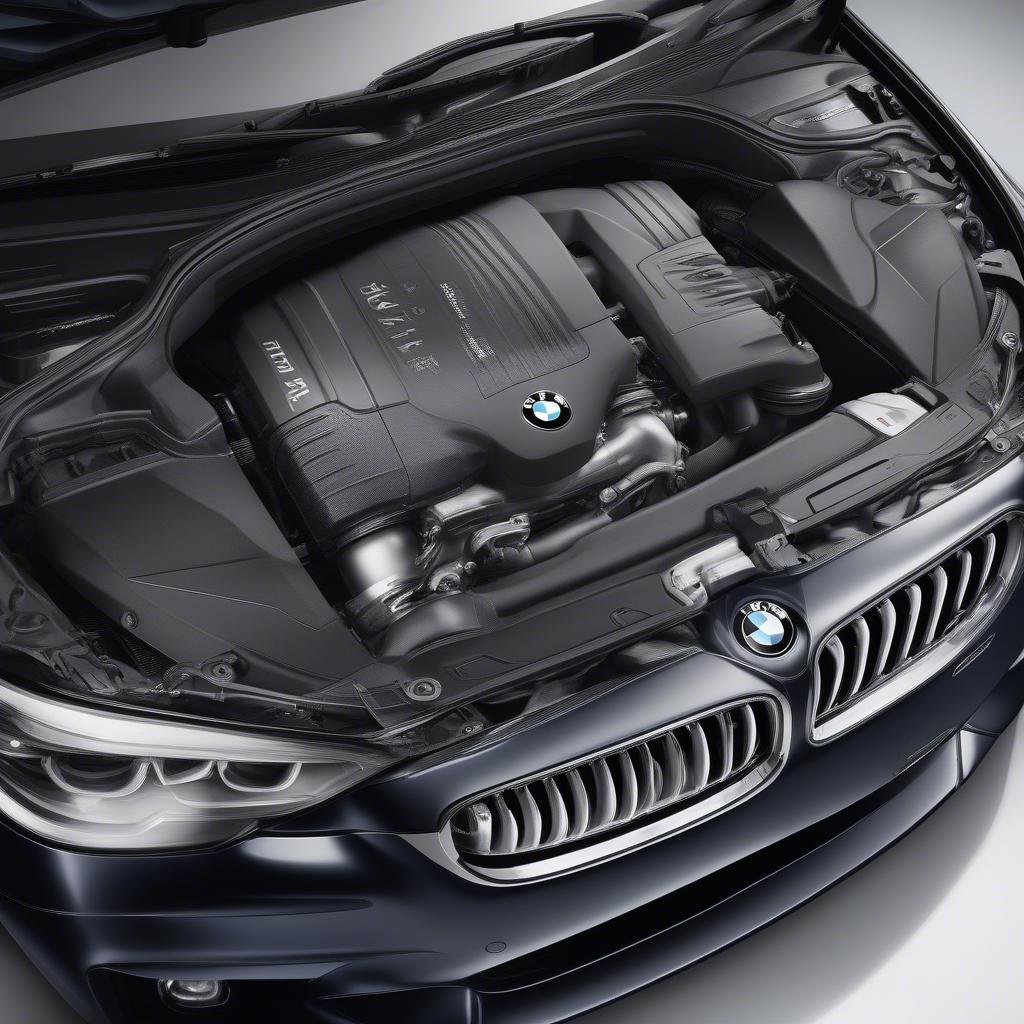 Động cơ mạnh mẽ của BMW 550GT