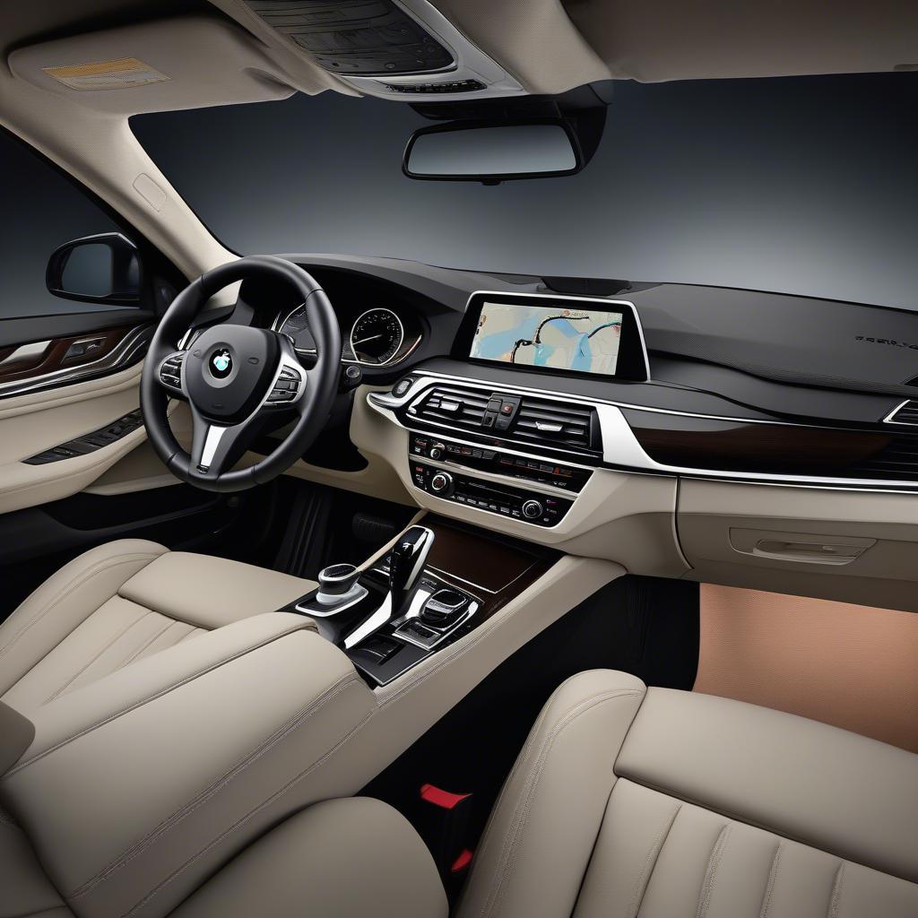 BMW 550i Nội Thất Tiện Nghi