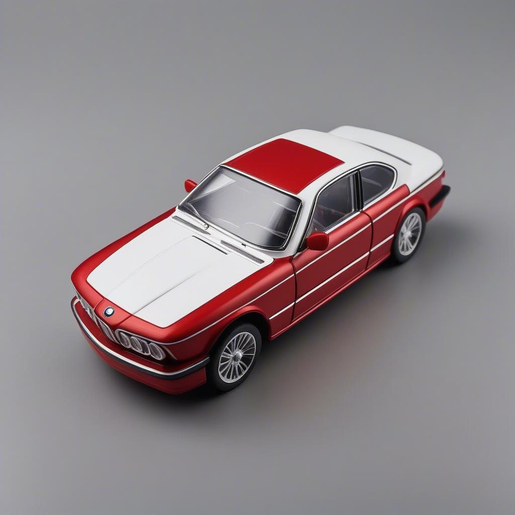 Mô hình BMW 6 Series Toy Car màu đỏ sang trọng