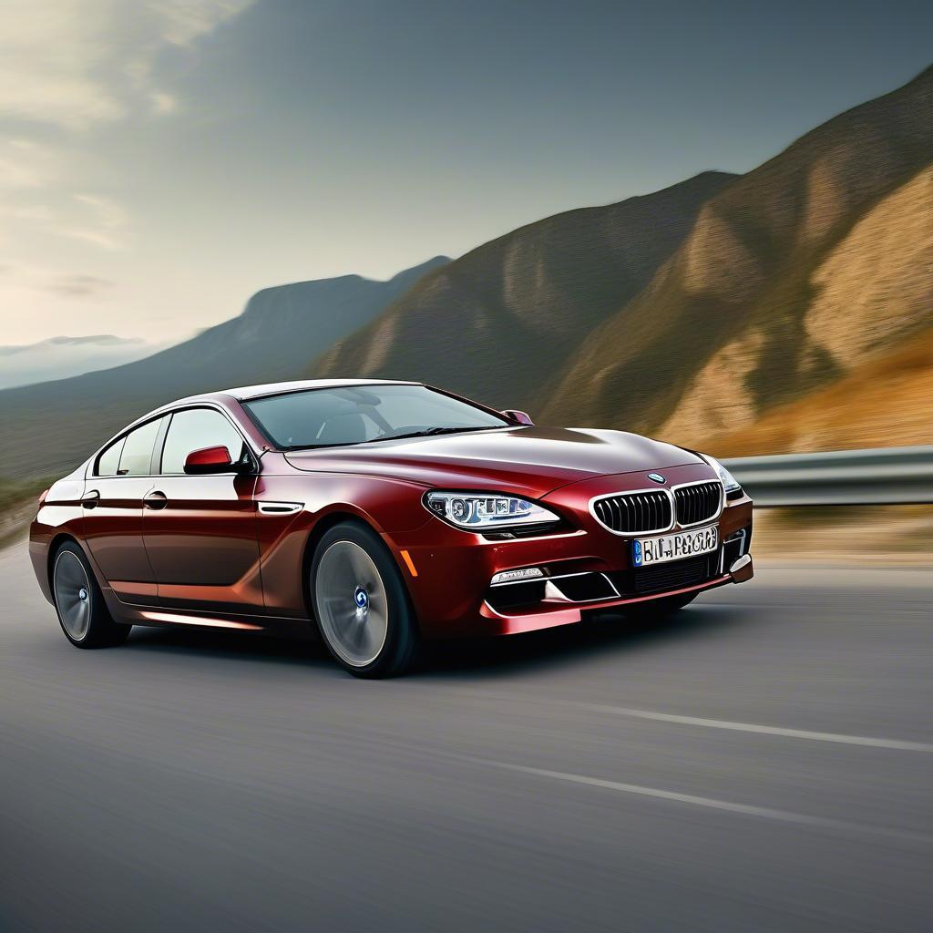 BMW 640i Trên Đường Cao Tốc