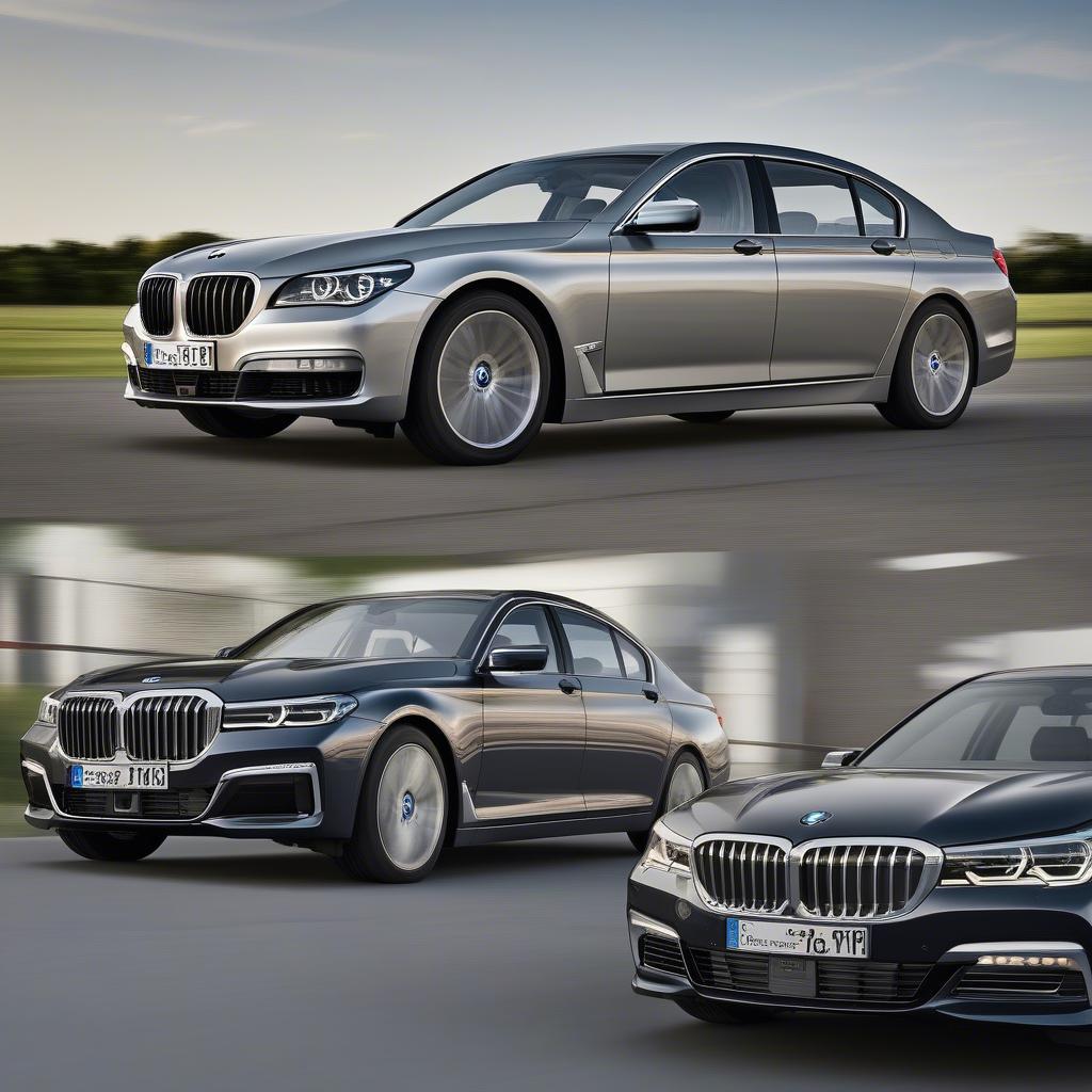 Mâm xe BMW 7 Series với các kích thước khác nhau