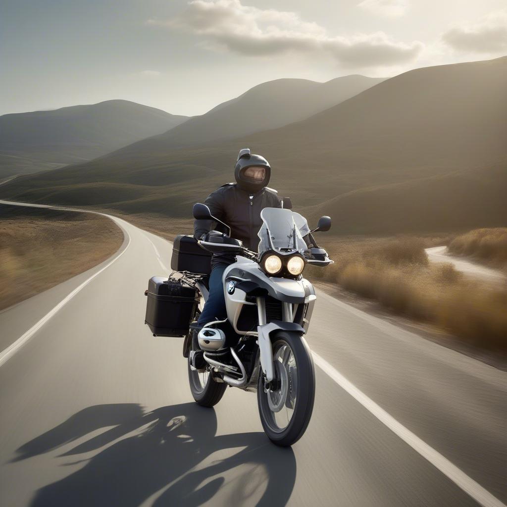 BMW 700 GS trên đường trường