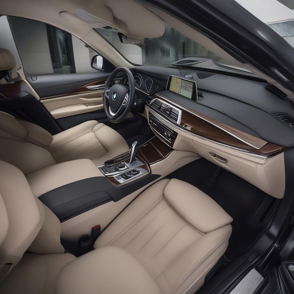 Nội thất BMW 730 2015 cũ