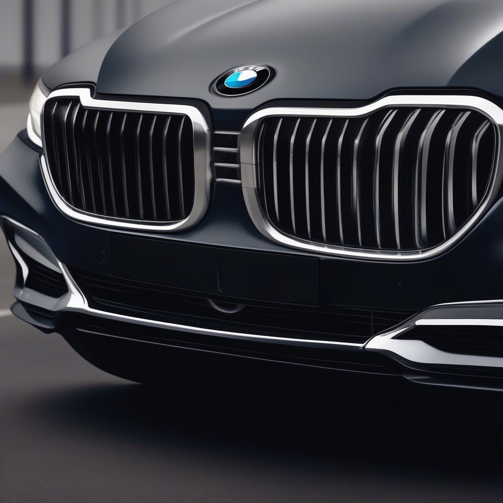 Ngoại thất BMW 730i màu đen ấn tượng