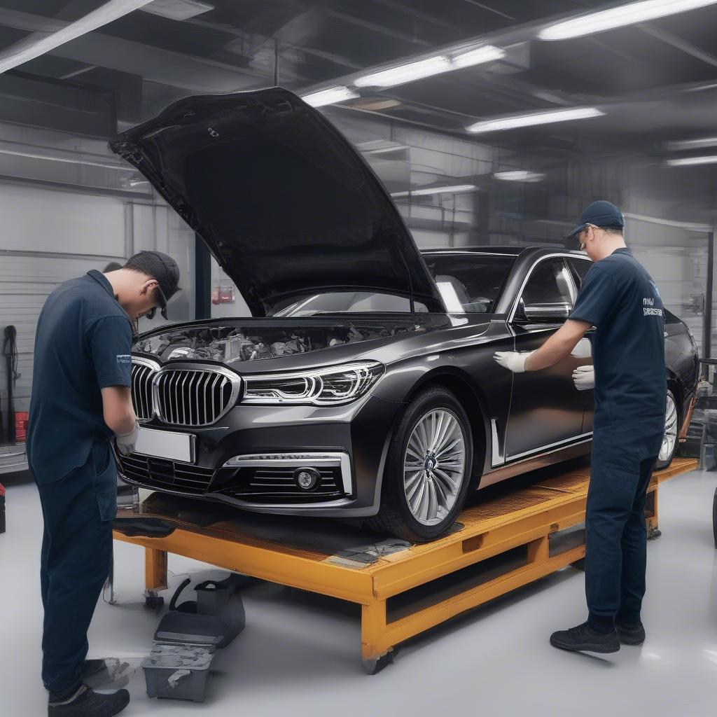 Bảo dưỡng BMW 730Li 2017