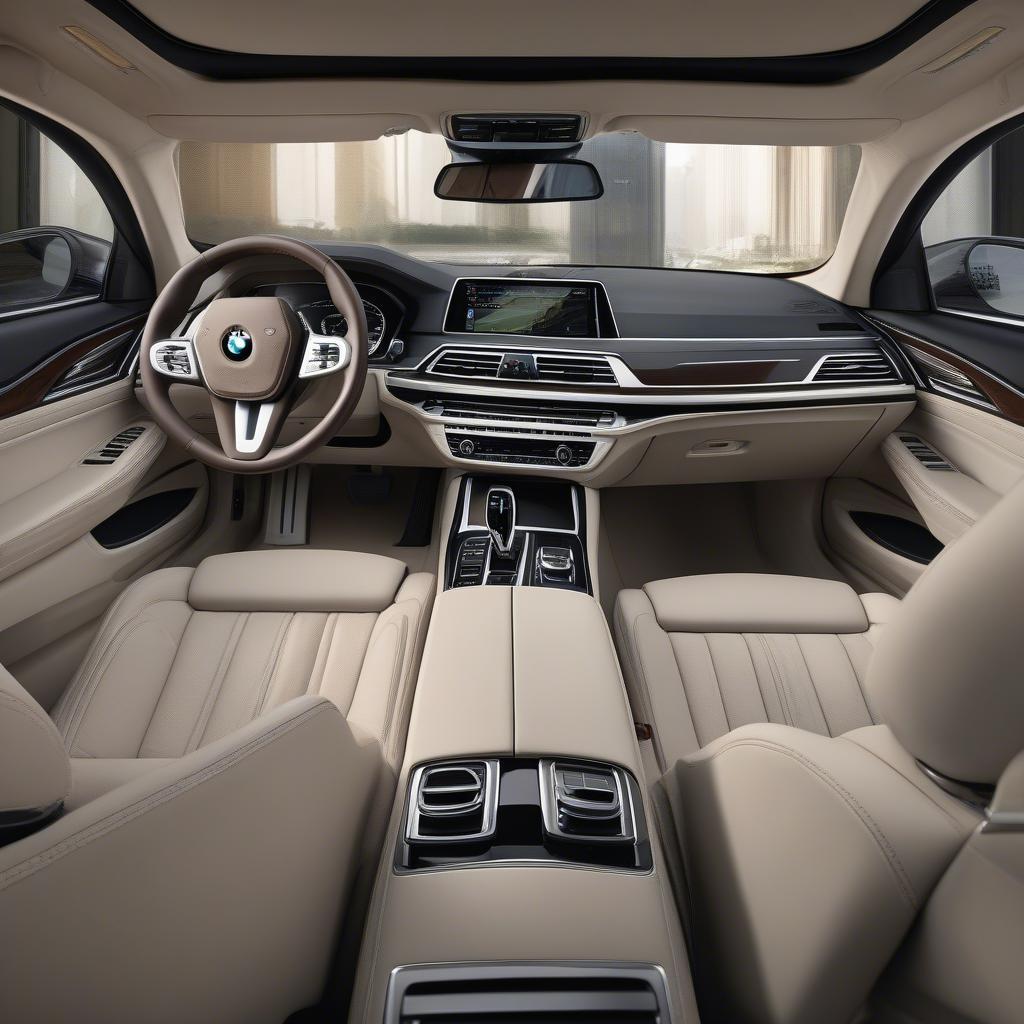 Nội thất BMW 740Li 2019