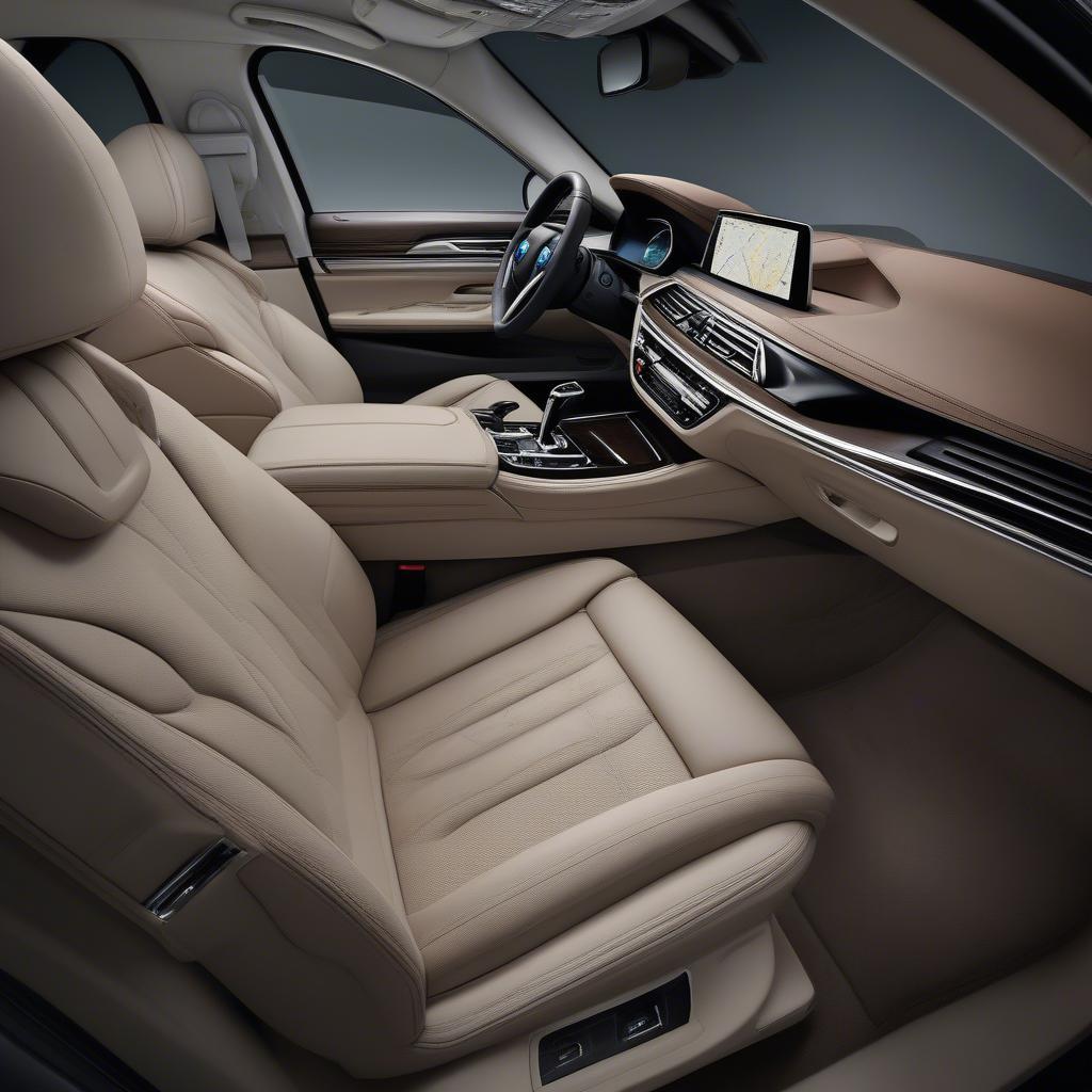 BMW 740Li Nội Thất Tiện Nghi