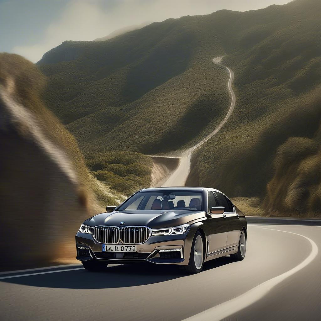 BMW 745Li vận hành mạnh mẽ