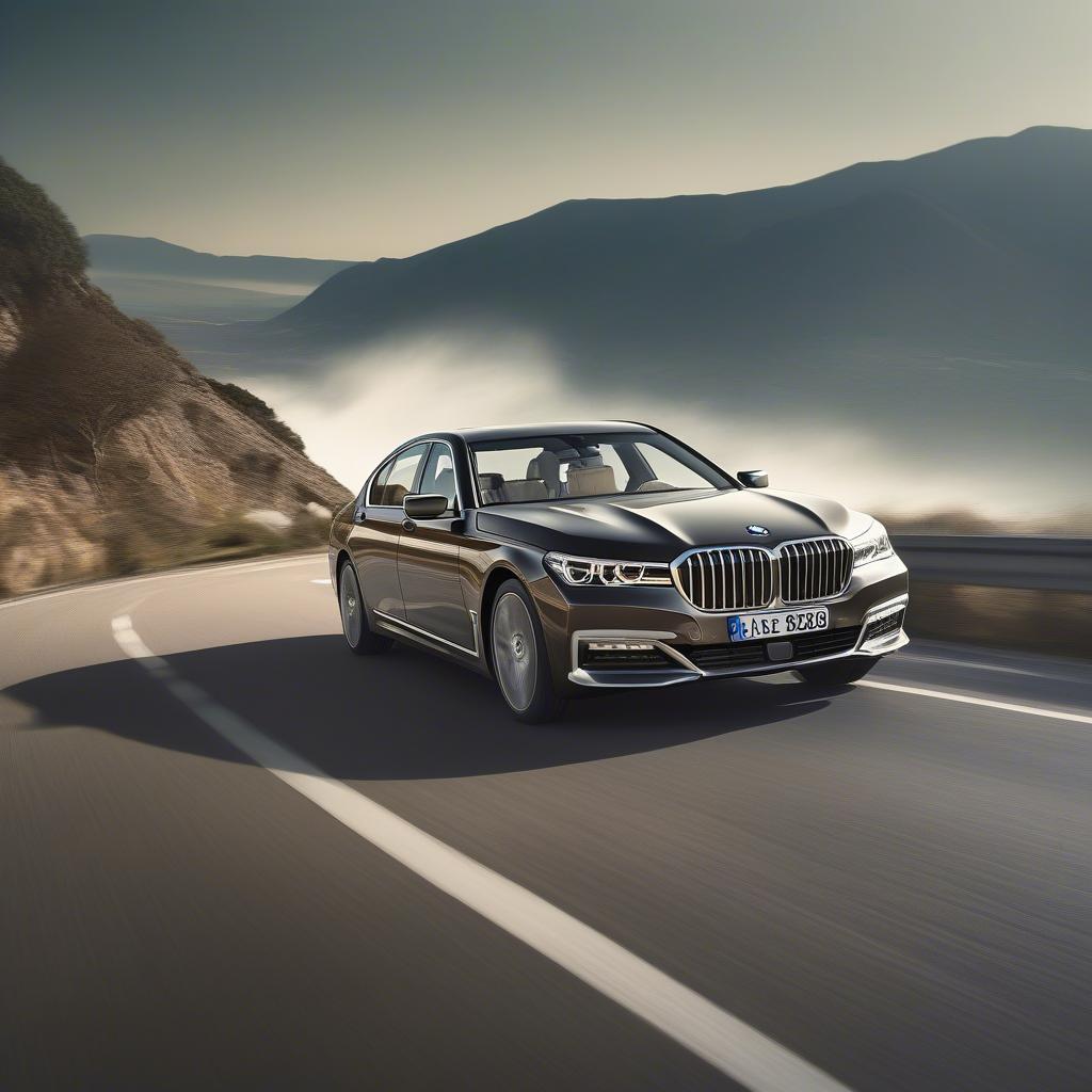 BMW 750i Cu vận hành mạnh mẽ trên đường