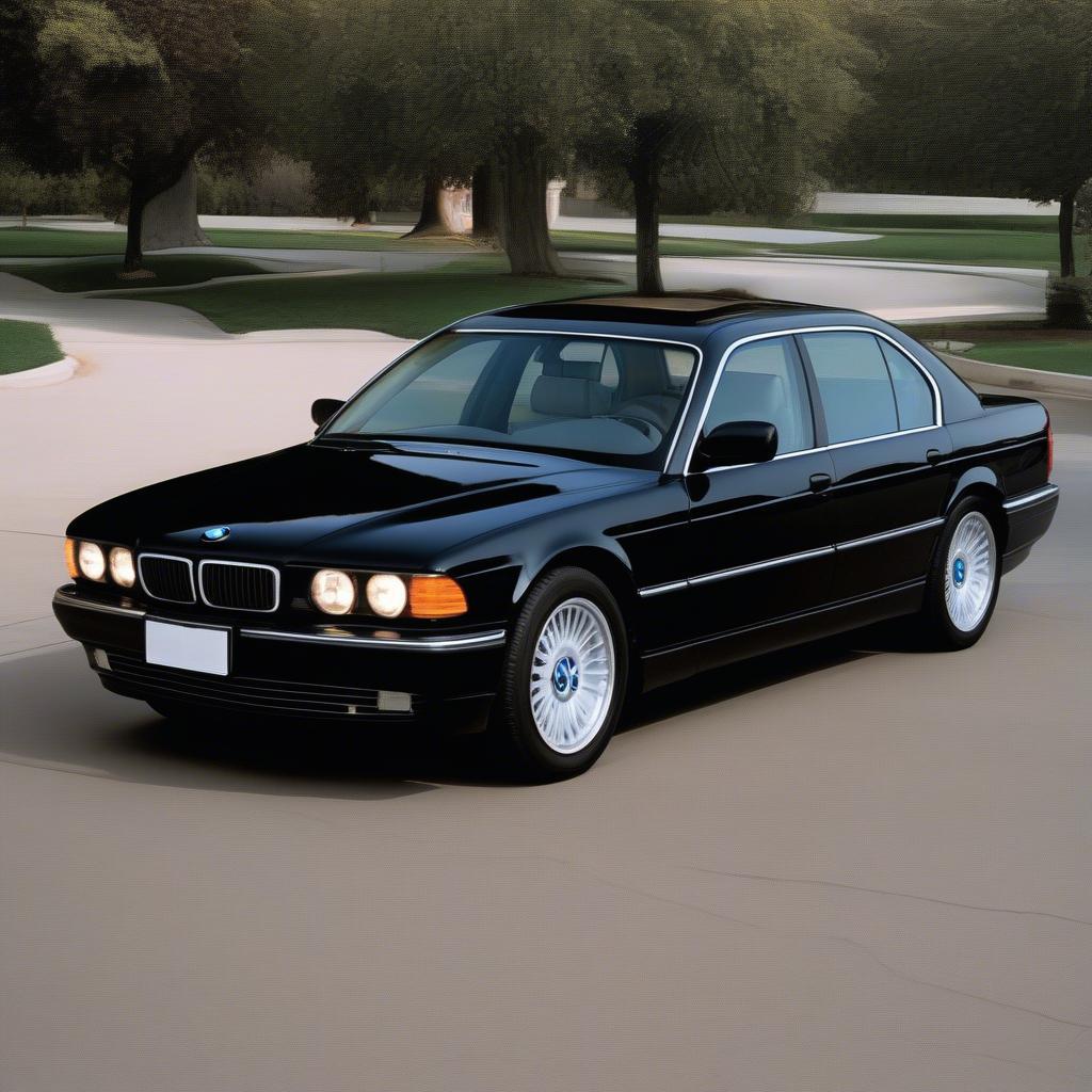 Ngoại thất BMW 750iL Black 1996