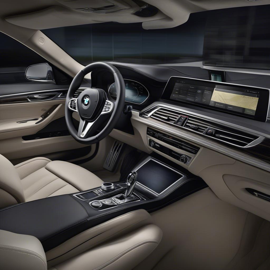 BMW 750Li hệ thống giải trí hiện đại