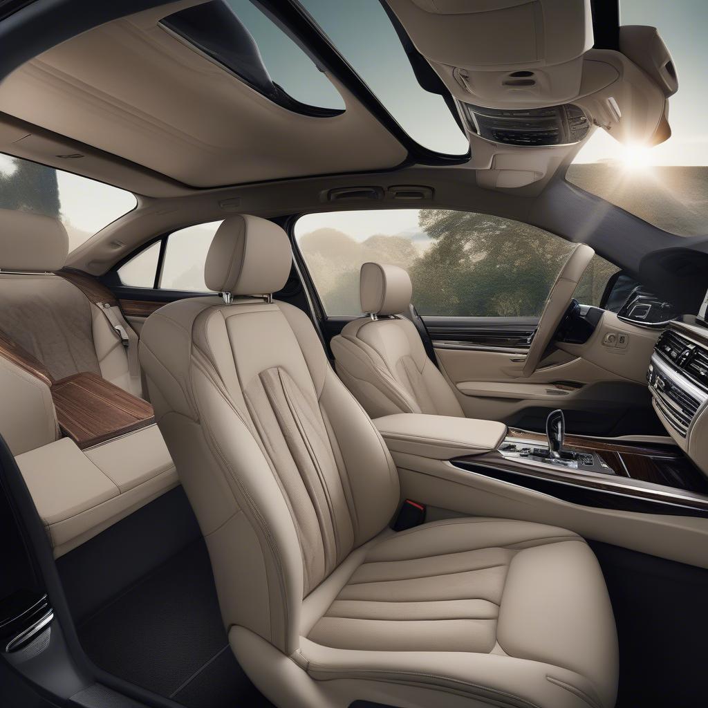 BMW 750Li Used: Nội thất sang trọng và tiện nghi