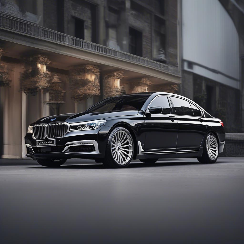 BMW 760Li Body Kit: Đầu tư giá trị: Hình ảnh BMW 760Li với body kit thể hiện sự sang trọng và đẳng cấp, khẳng định giá trị đầu tư.