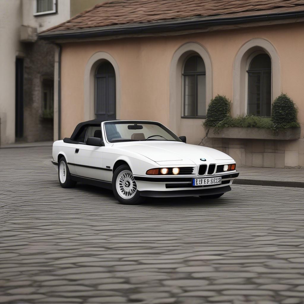 BMW 835i Mui Trần Màu Trắng Cổ Điển