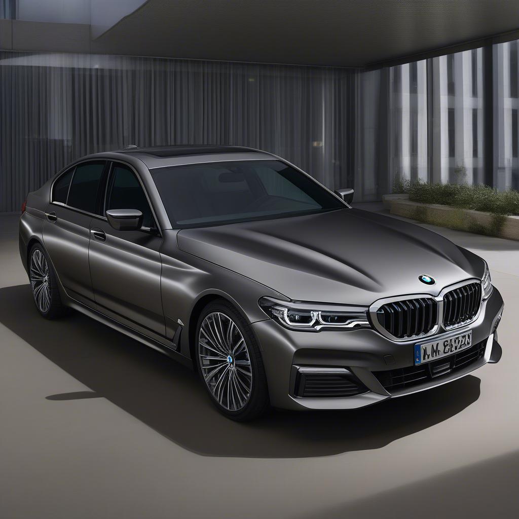 BMW A75 Paint: Sparkling Graphite Metallic trên BMW 5 Series