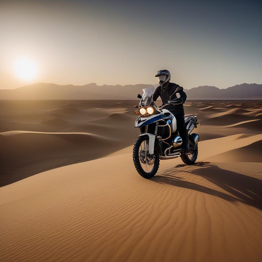 BMW Adventure trên sa mạc