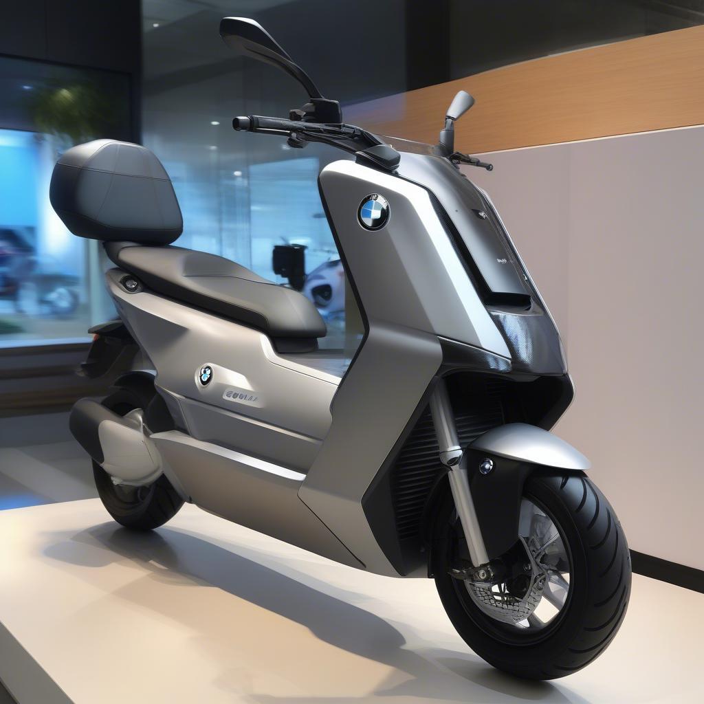 BMW C evolution trưng bày tại showroom BMW Cầu Giấy