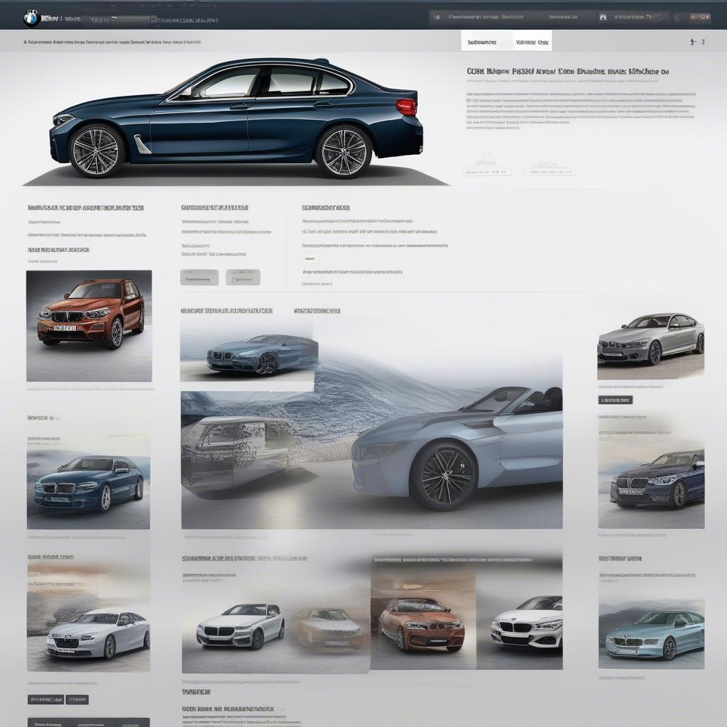 Giao diện BMW Car Builder UK