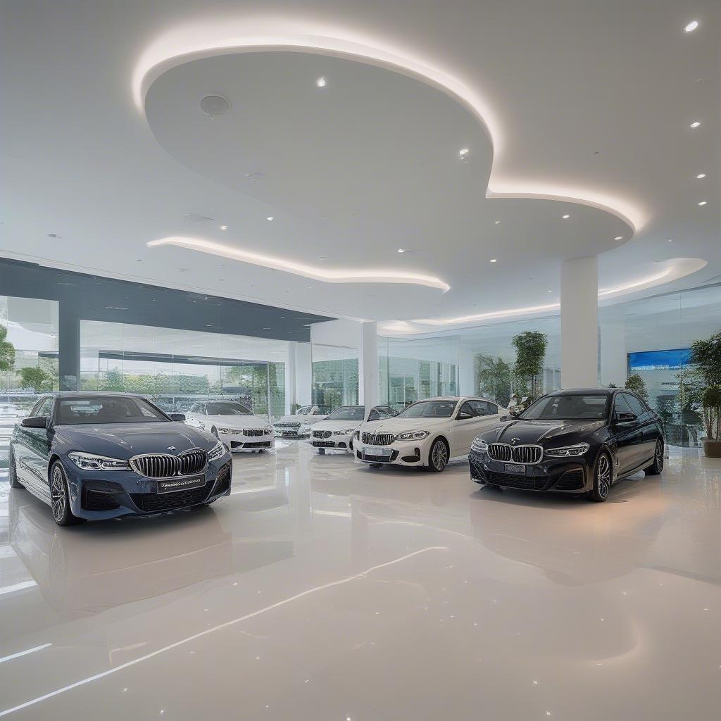 BMW Cầu Giấy Showroom trưng bày xe sang trọng