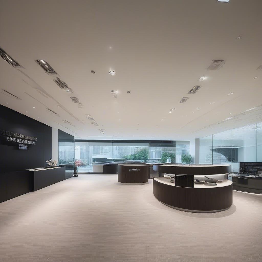 BMW Concessionaires HK Ltd Tsuen Wan Showroom nội thất sang trọng và hiện đại.