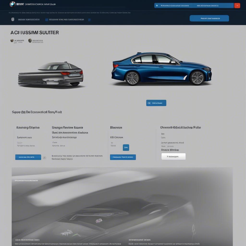 BMW Configurator USA: Màn hình tùy chỉnh