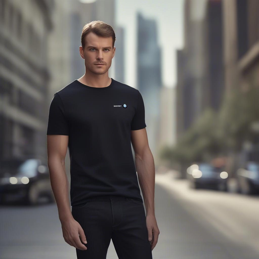 Áo BMW design shirt nam phong cách lịch lãm