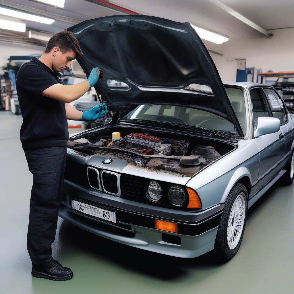 BMW E30 325i: Kiểm tra động cơ