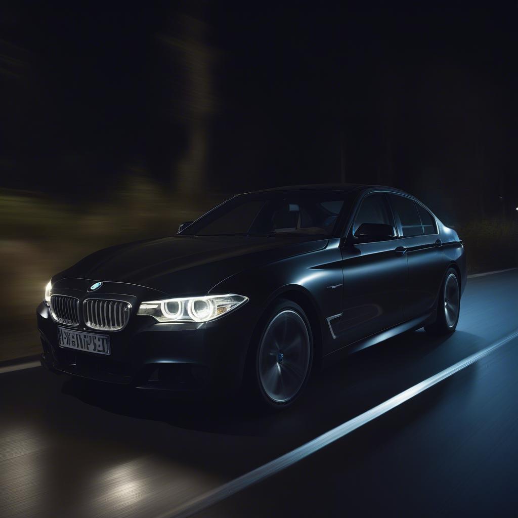 BMW F10 High Beam Assist Retrofit Ban Đêm