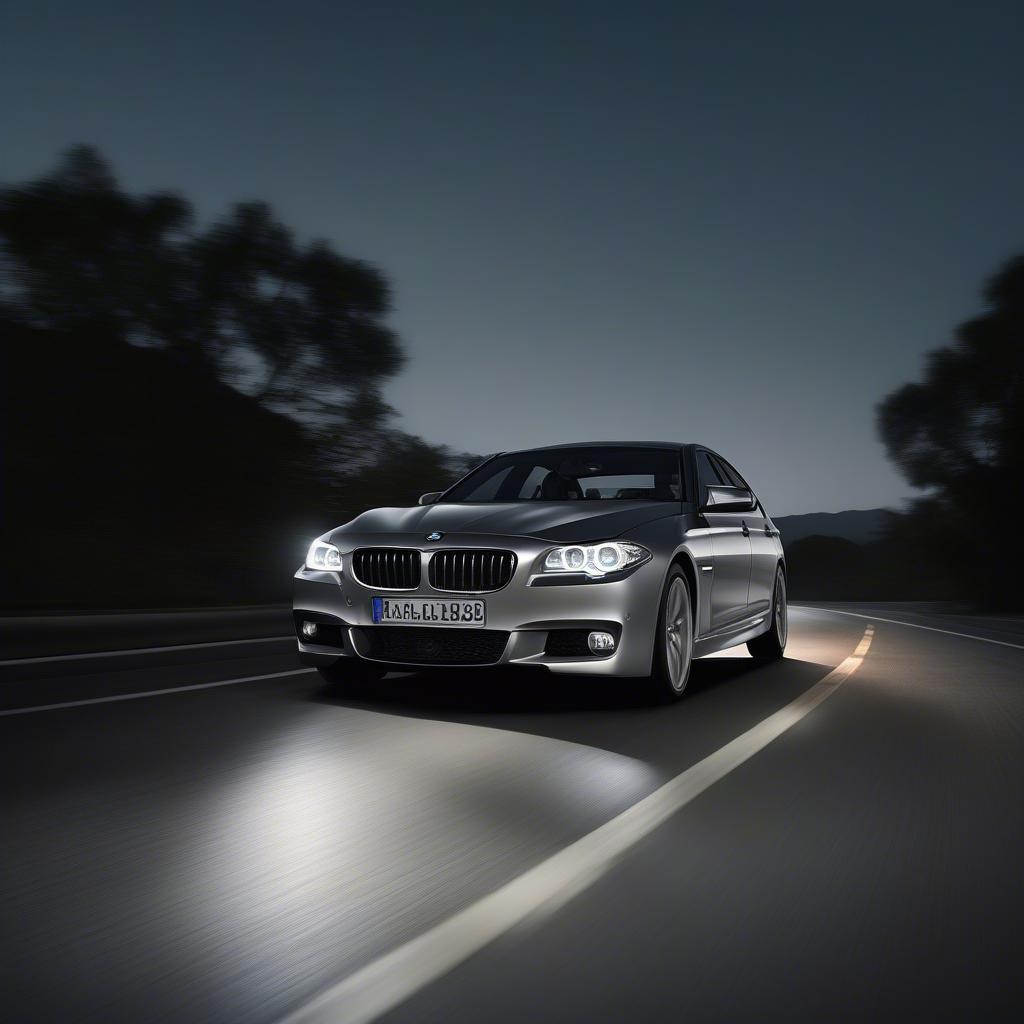 BMW F10 LCI Adaptive LED ban đêm