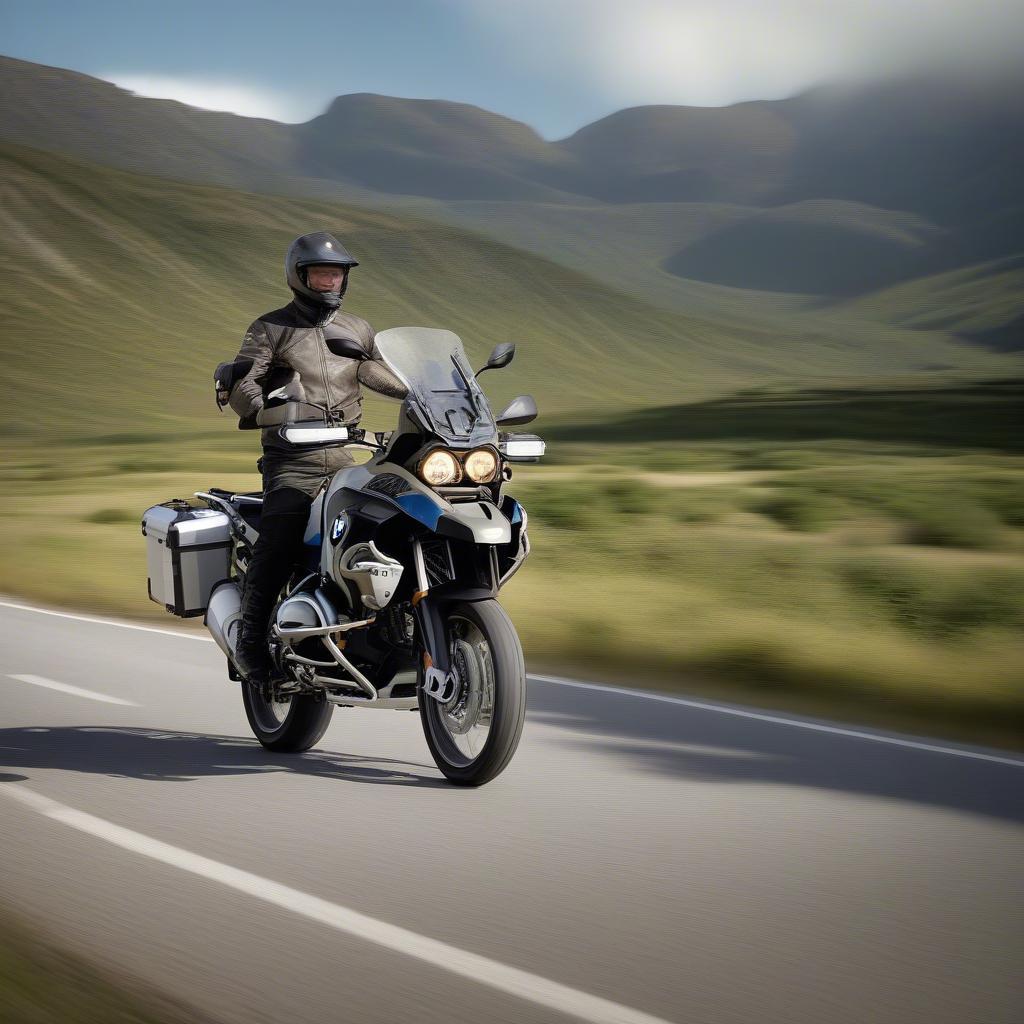 BMW F1200GS Adventure trên đường trường