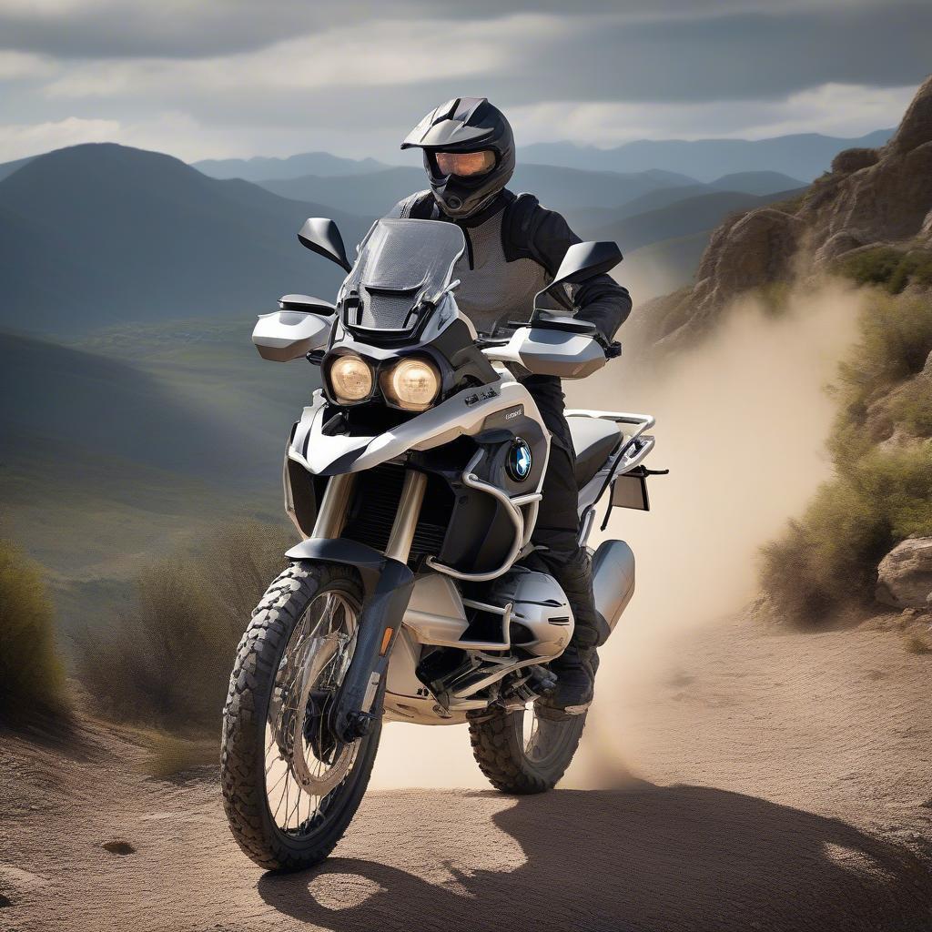 BMW F1200GS Adventure vượt địa hình hiểm trở