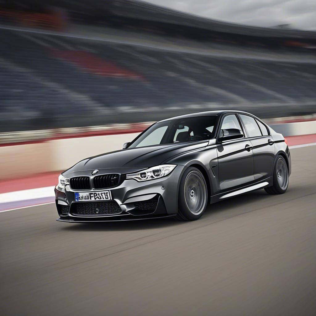 BMW F30 M Performance vận hành trên đường đua