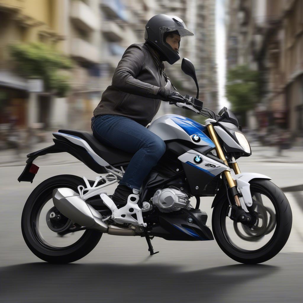 BMW G 310 R ABS trên đường phố