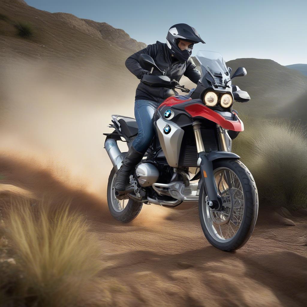 BMW G310 GS trên đường off-road