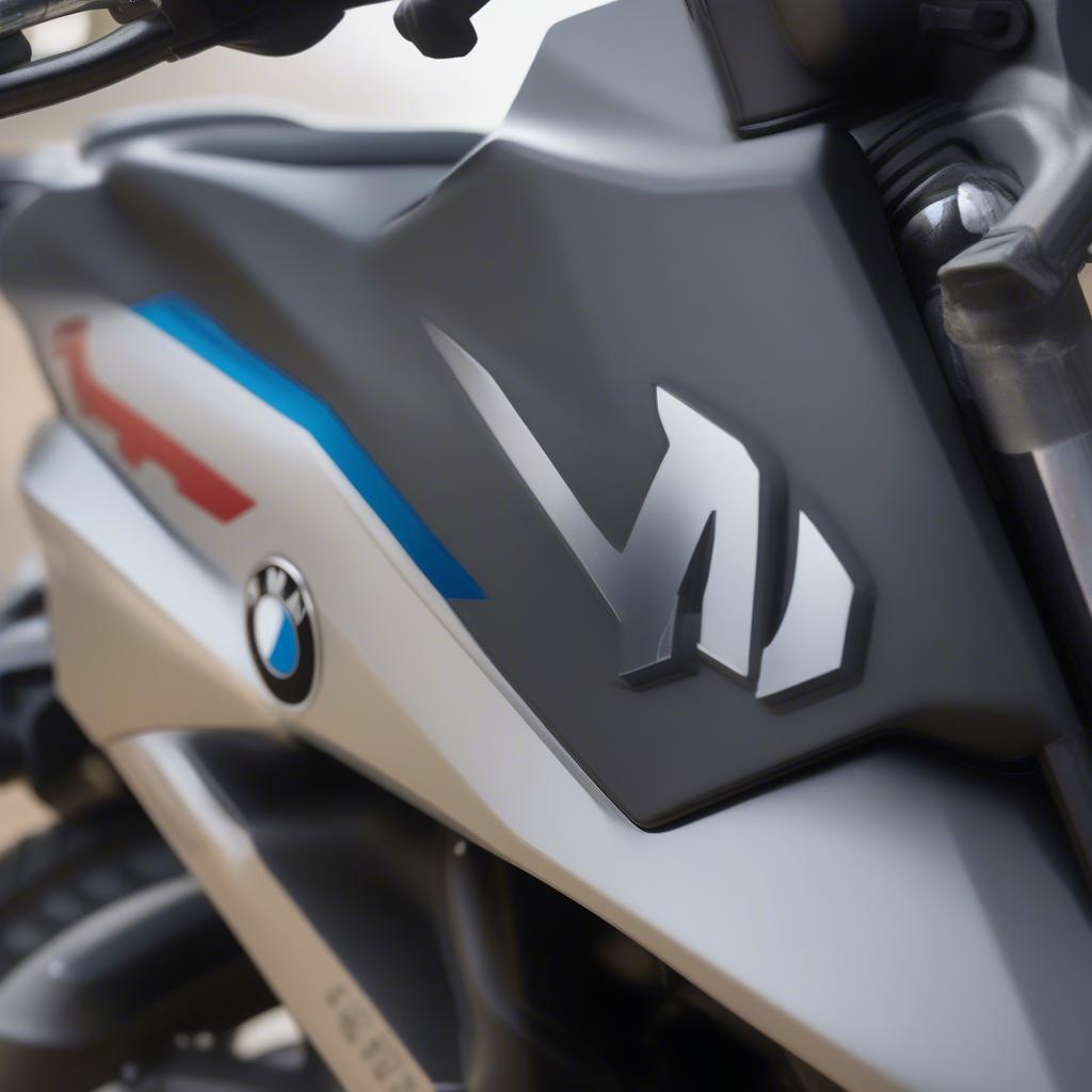 Logo BMW G310GS trên xe