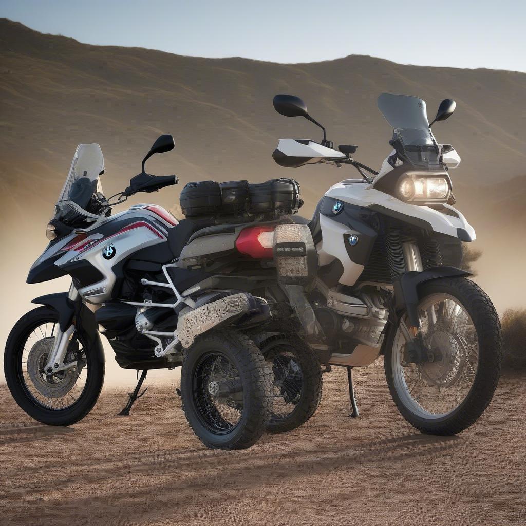 BMW G650GS và BMW F 800 GS Adventure